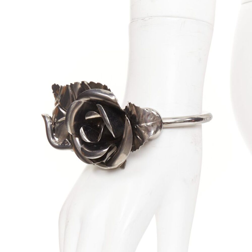 Prada 2016 Rose Gunmetal Bracelet Bangle